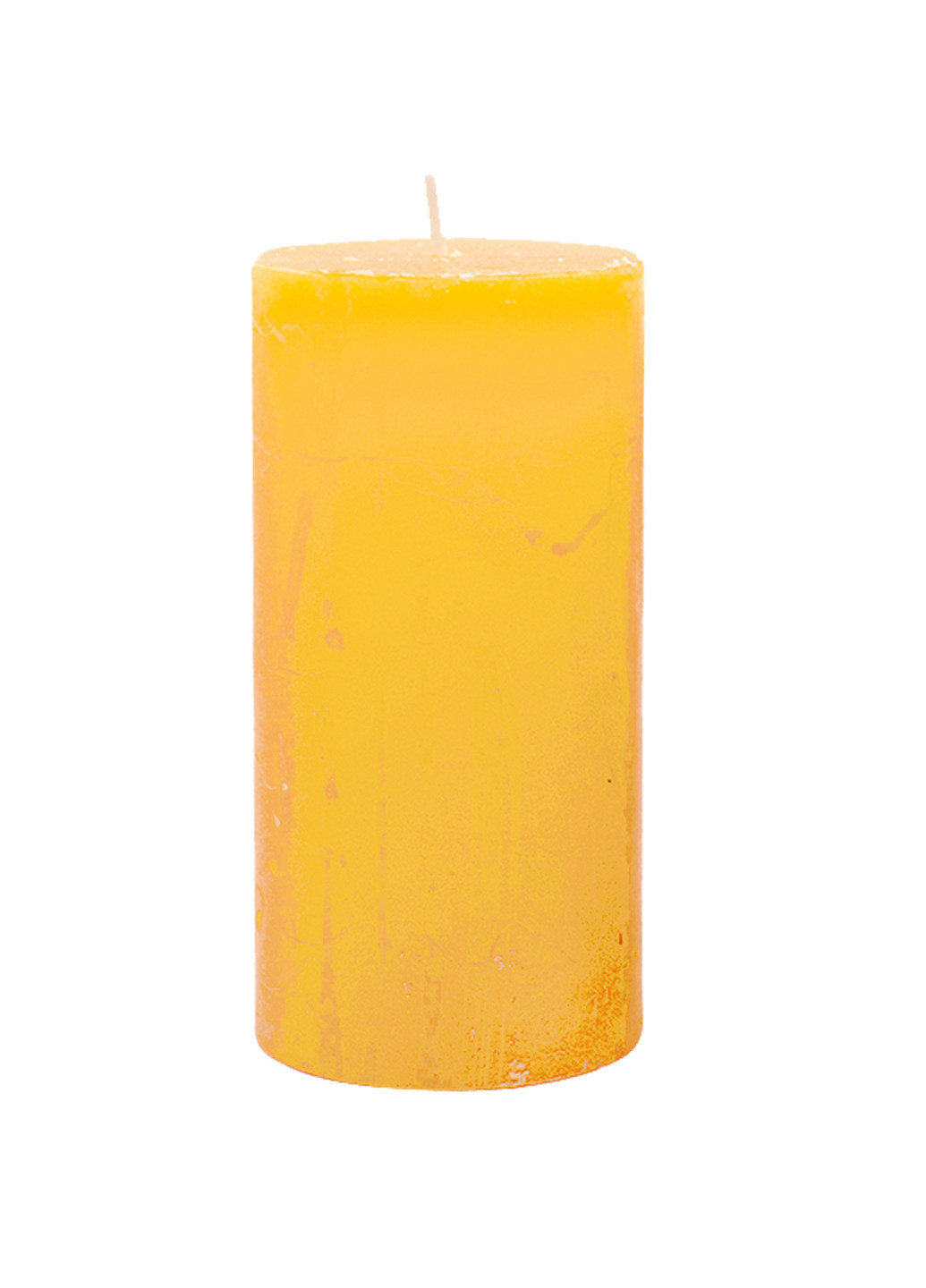 Свеча цилиндрическая Rustic желтая 120*60 (38 ч) Candlesense Decor (257840525)