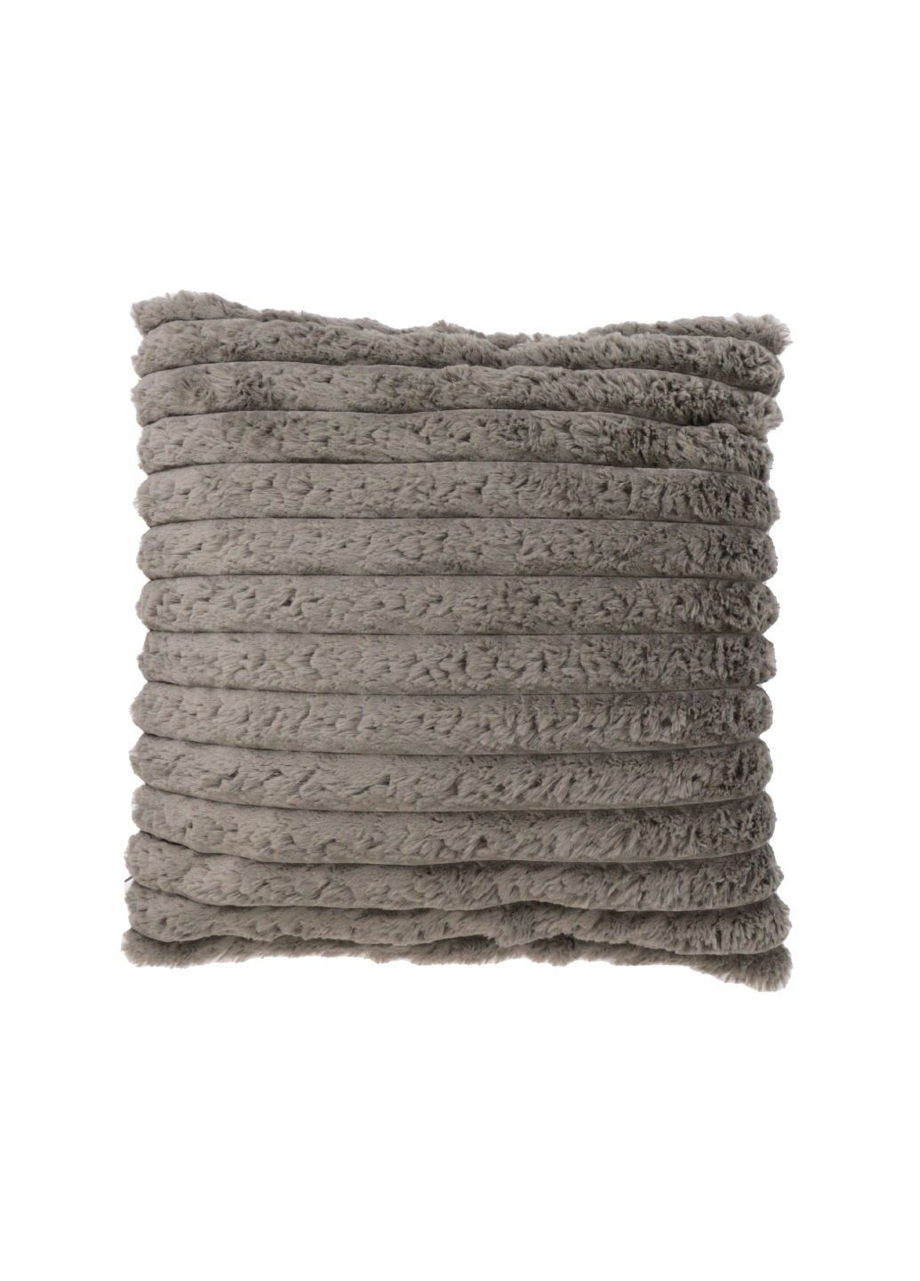 Декоративная подушка в полоску 45х45 см серая Lidl (276254522)