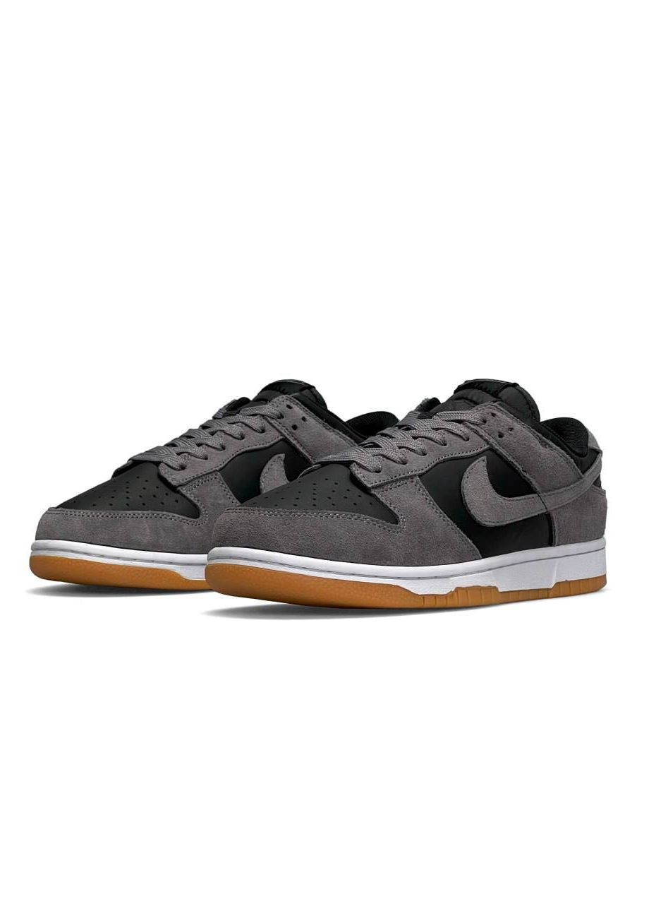 Сірі Осінні кросівки чоловічі,вьетнам Nike SB Dunk Low Dark Grey Black