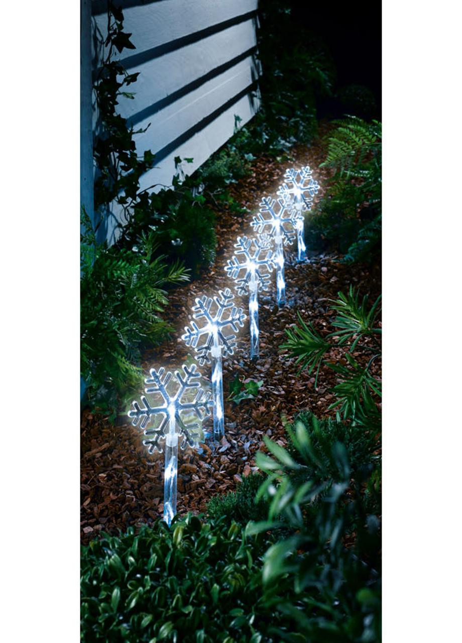 Led гирлянда снежинки новогодний декор для сада и дома Livarno home (270830336)