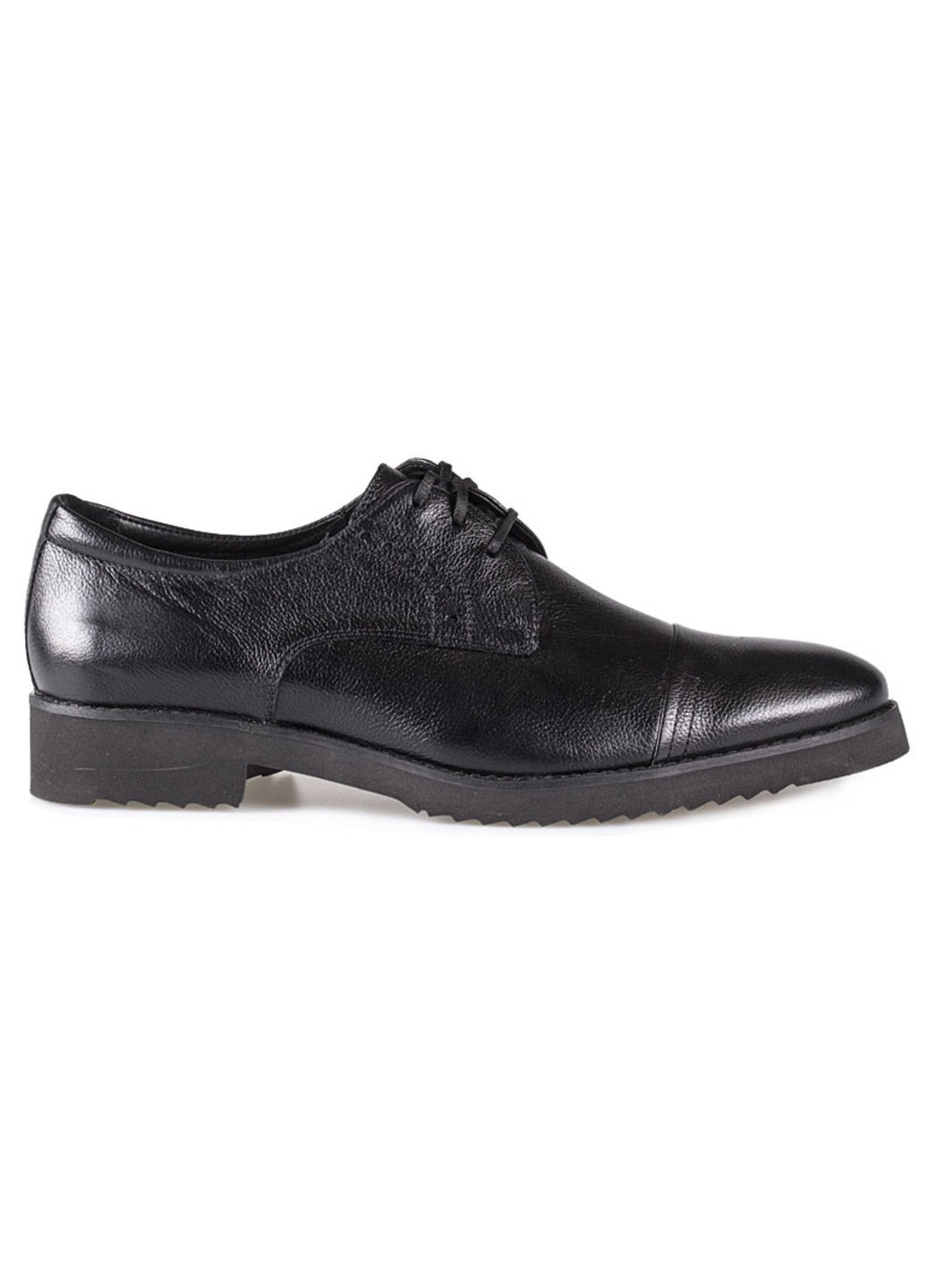 Черные классические туфли мужские бренда 9401291_(16) Mida на шнурках