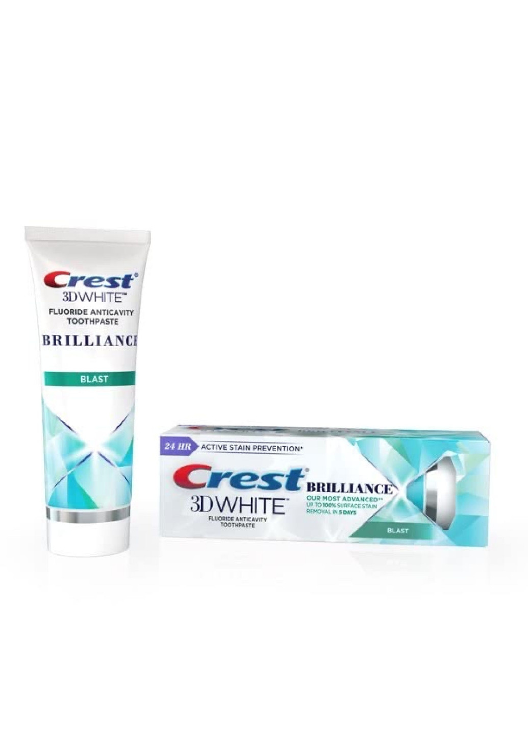 Відбілююча Зубна паста 3D White Brilliance Blast з антибактеріальним ефектом 110 g Crest (276003581)