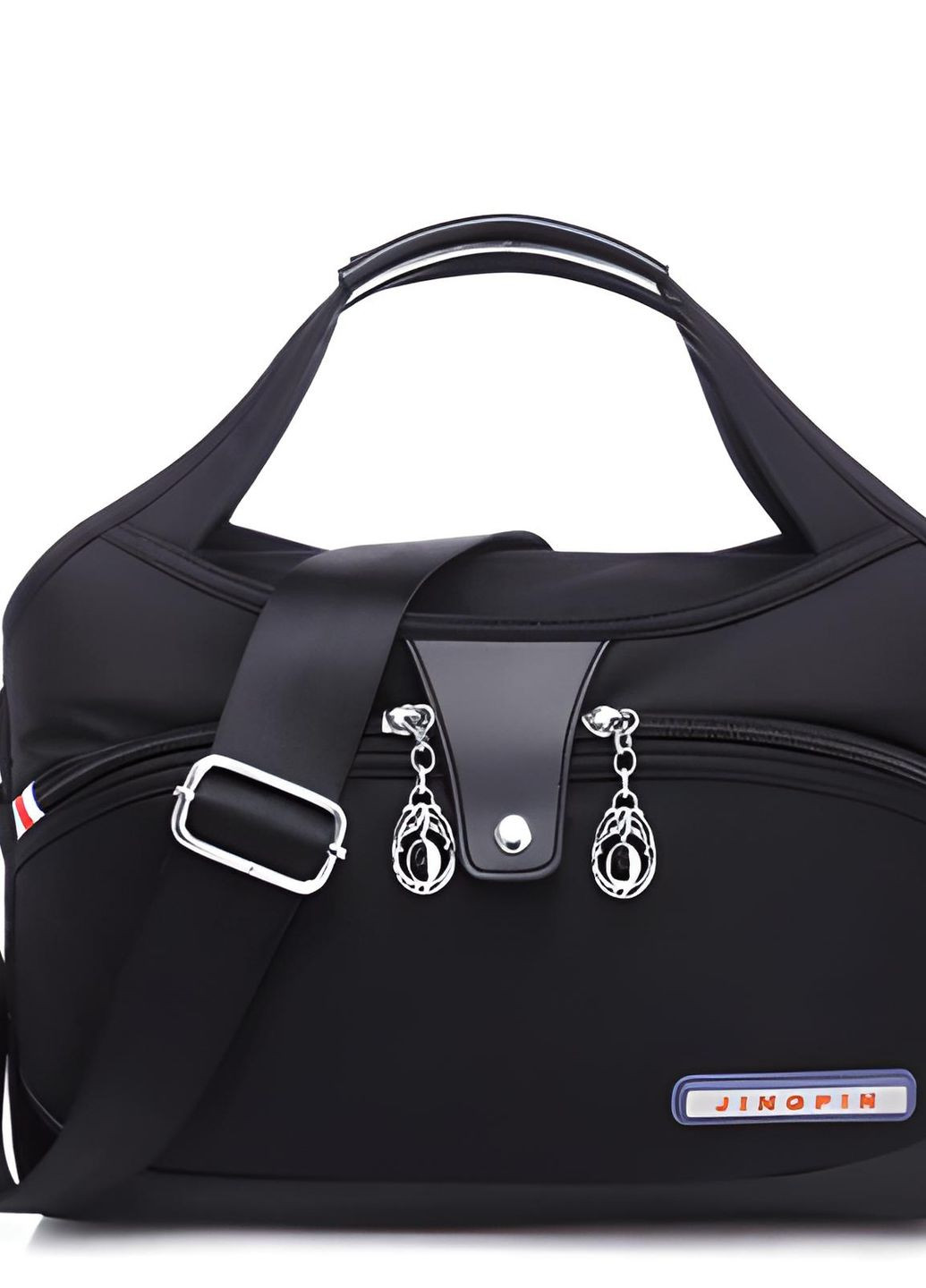 Компактна жіноча водонепроникна сумка "Лео" з високоякісного нейлону black Italian Bags (262293008)