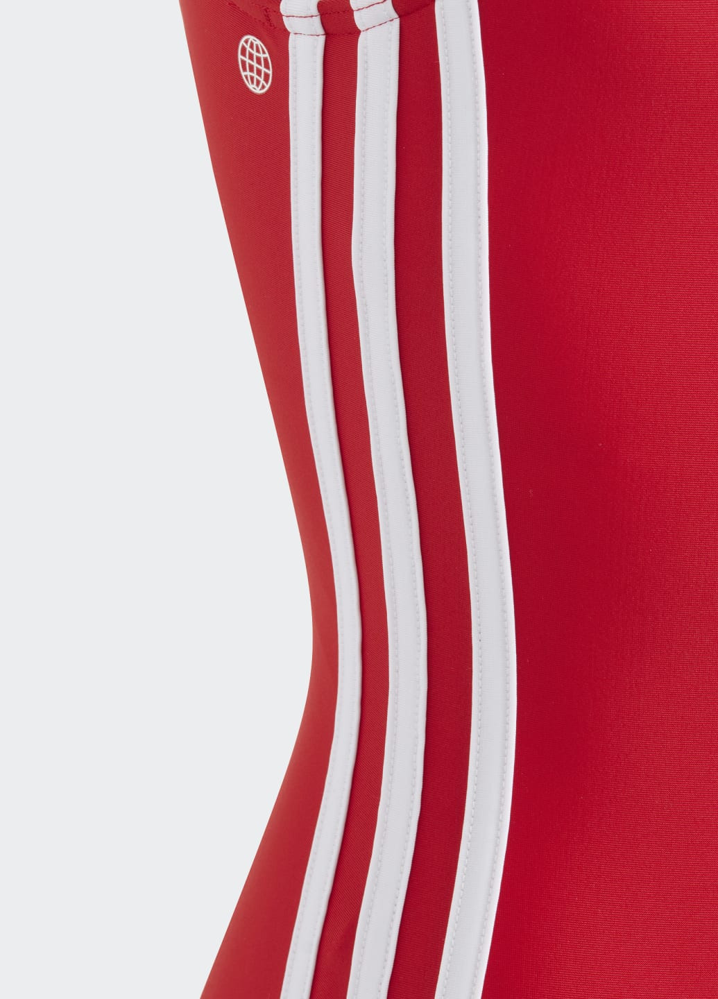 Червоний літній цільний купальник originals adicolor 3-stripes adidas