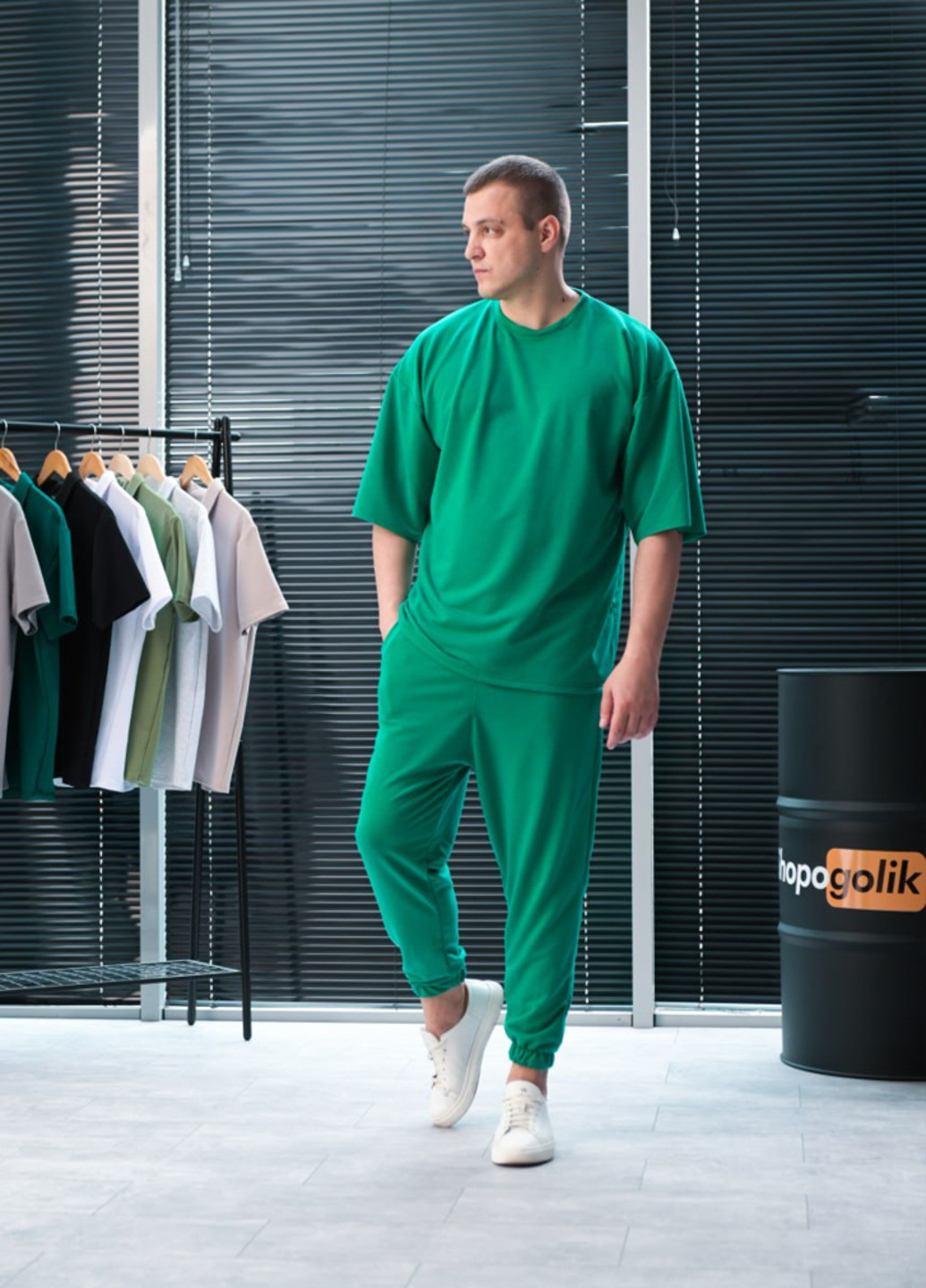 Зелений костюм oversize ShopnGo