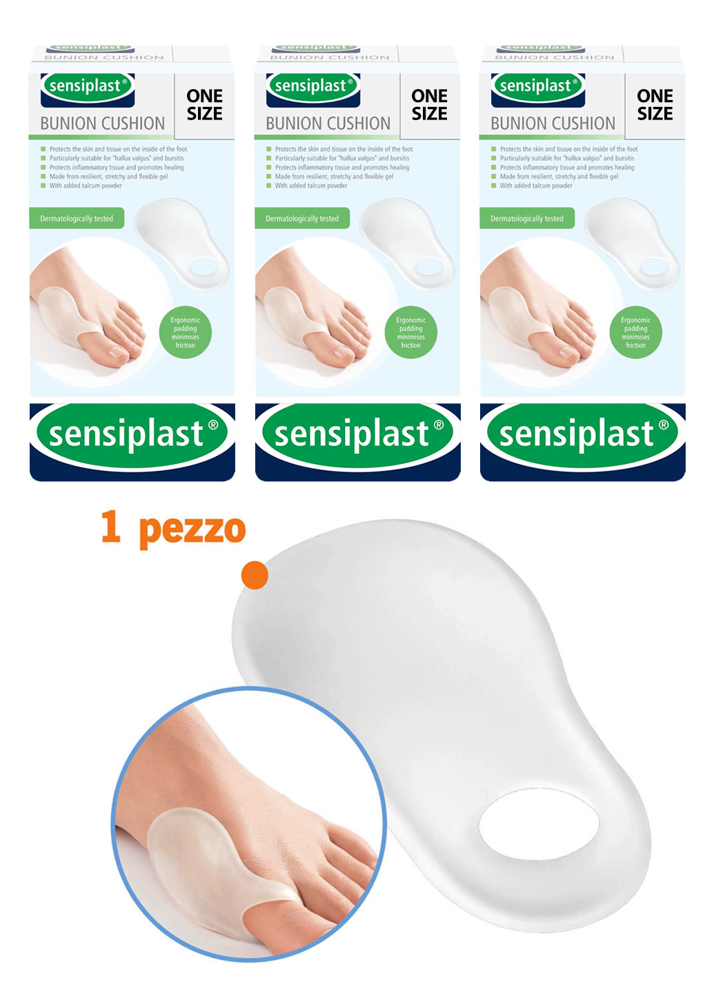 Медичні накладки для ніг (10 шт) Sensiplast (259939802)