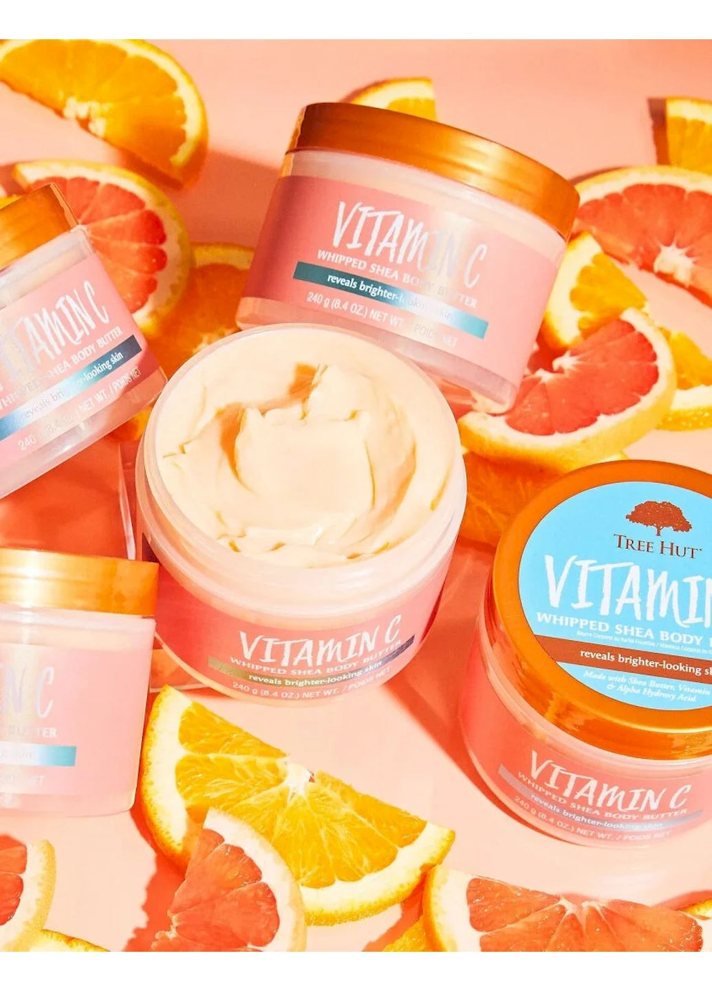 Баттер для тела с ароматом цитрусов Vitamin C Whipped Body Butter 240 мл Tree Hut (258962605)