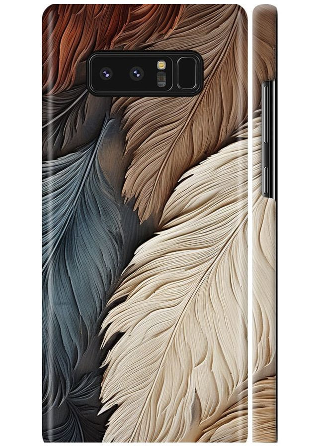 3D пластиковий матовий чохол 'Листя в стилі бохо' для Endorphone Samsung Galaxy Note 8 (265393255)