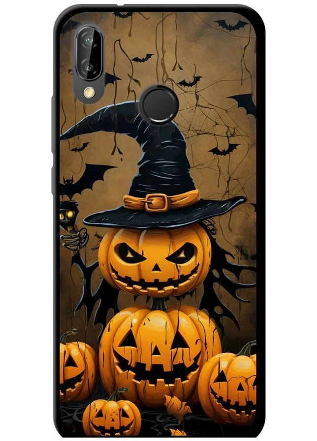TPU черный чехол 'Halloween 1' для Endorphone Huawei P20 Lite (266813242)