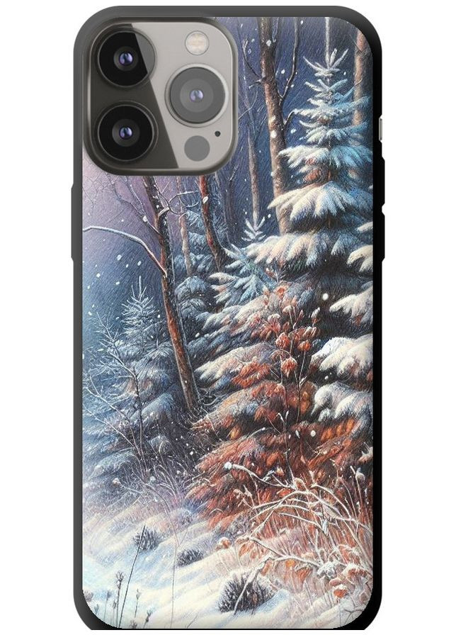 TPU чорний чохол 'Зимовий пейзаж' для Endorphone Apple iPhone 13 Pro Max (275458222)