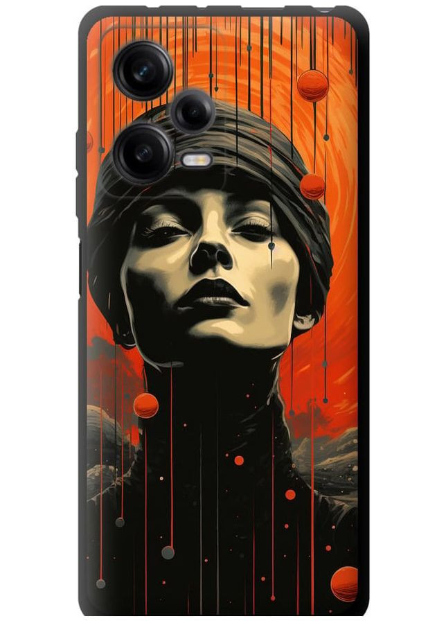 TPU черный чехол 'Абстрактный портрет v2' для Endorphone Xiaomi Redmi Note 12 Pro 5G (266050173)