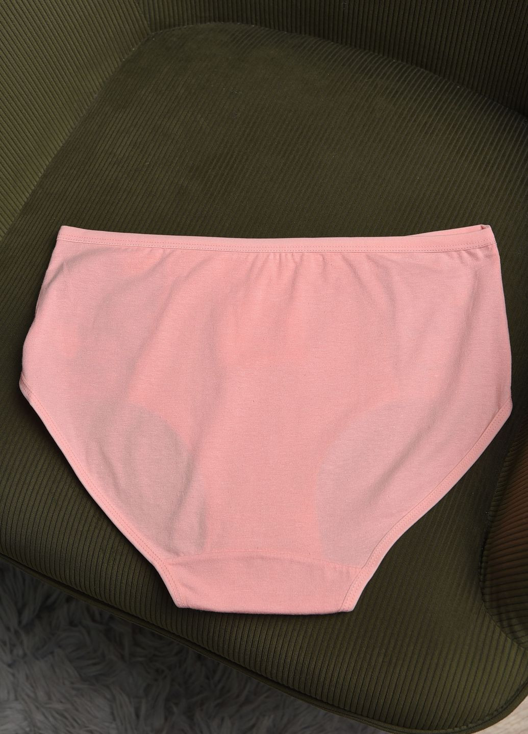 Труси жіночі напівбатальні світло-рожевого кольору Let's Shop (271665127)