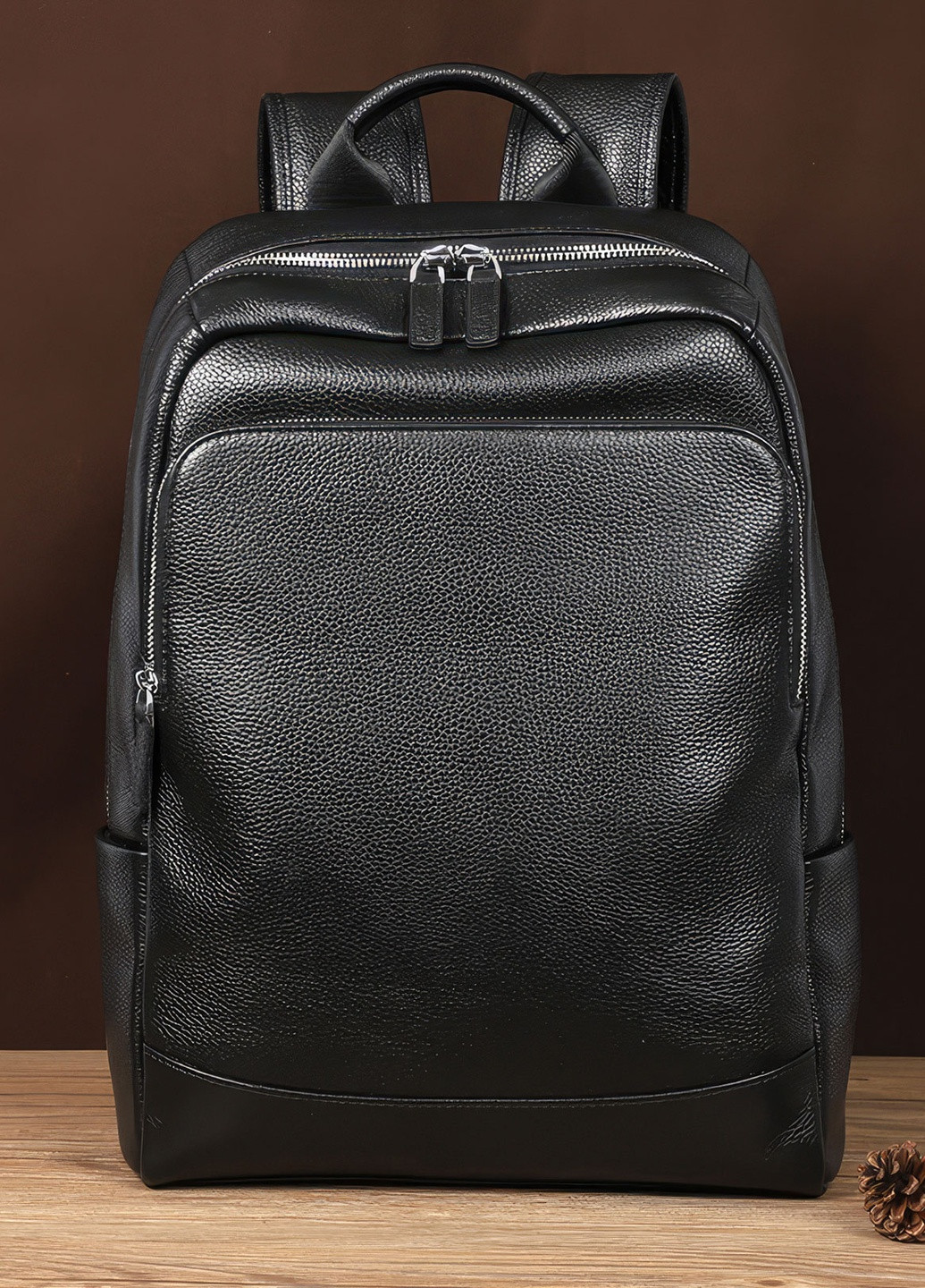 Рюкзак чоловічий шкіряний для ноутбука вмісткий рюкзак для хлопчиків з шкіри тренд 2023 DobraMAMA (259018312)
