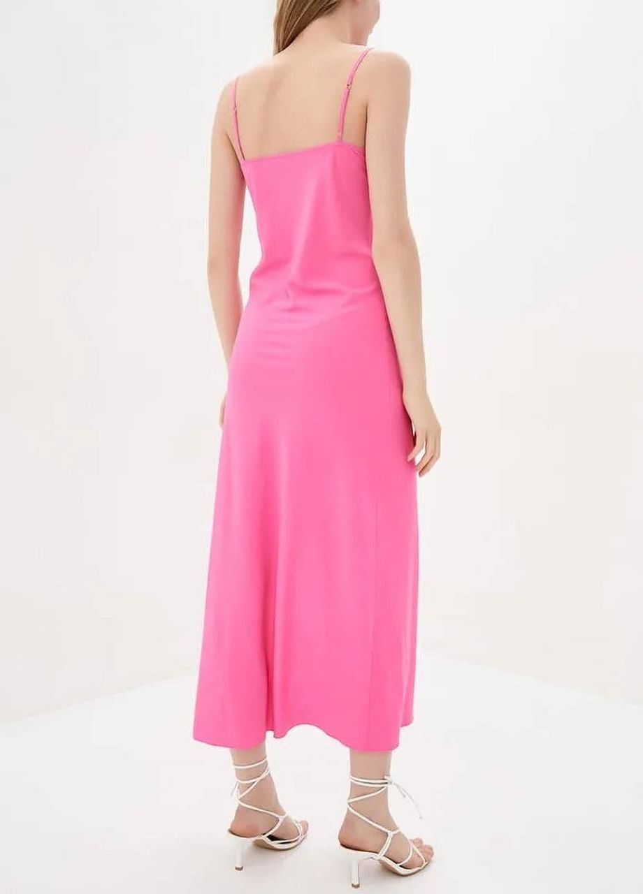 Розовое пляжное платье ariana приталенного кроя из софта, розовое Handmade однотонное
