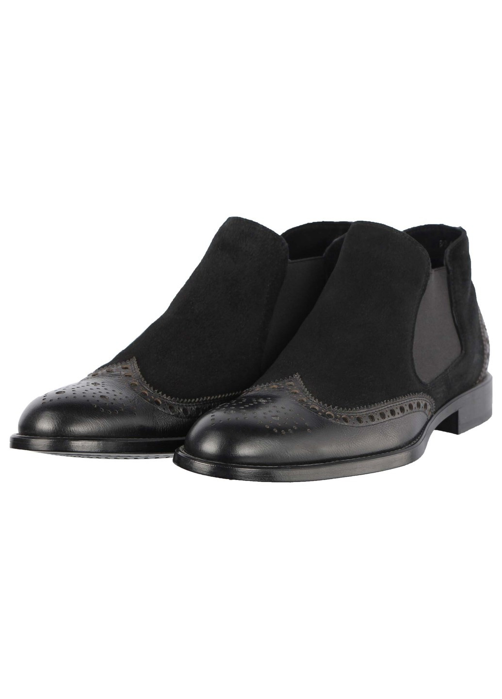 Черные осенние мужские ботинки классические 8250 Nord