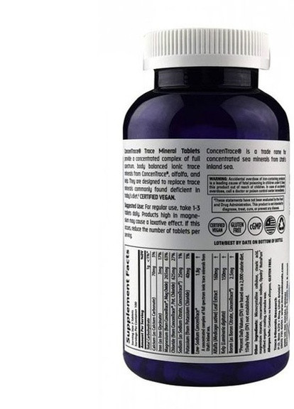 Trace Minerals ConcenTrace, Trace Mineral Tablets 90 Tabs TMR-00105 Trace Minerals Research (257342657)