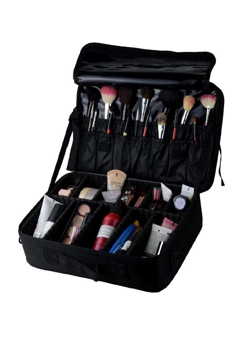 Органайзер бокс бьюті кейс косметичка валіза сумка для зберігання косметики та аксесуарів 37х26х13 см (475110-Prob) Чорний Unbranded (262083041)