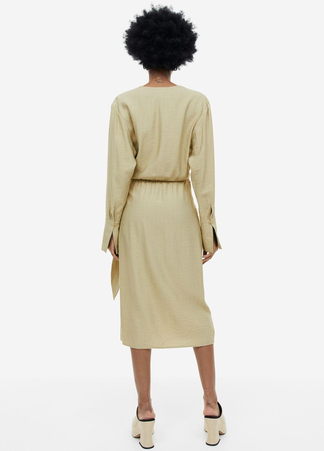 Фісташкова повсякденний плаття, сукня H&M однотонна