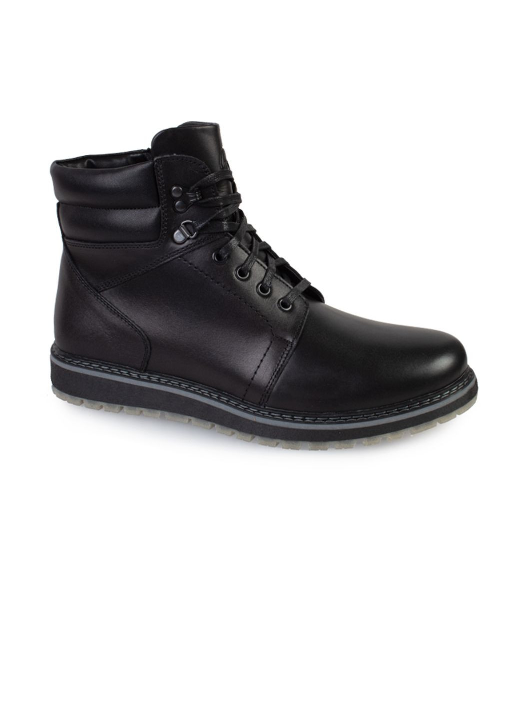 Черные зимние ботинки мужские бренда 9501131_(1) ModaMilano