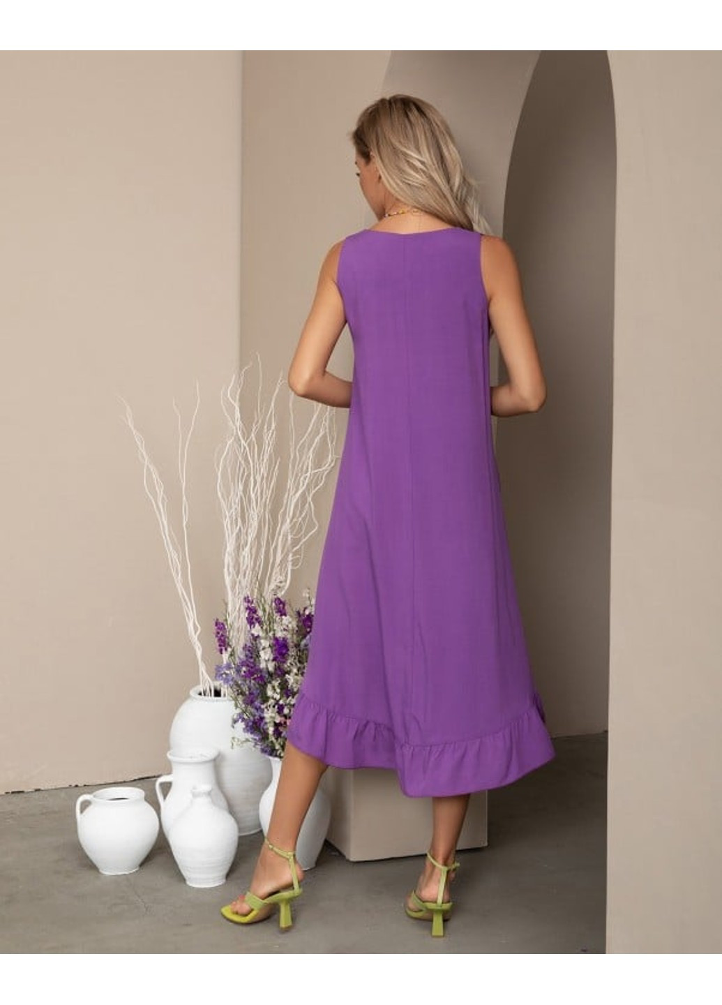 Фиолетовое повседневный платья sa-12060i сиреневый ISSA PLUS