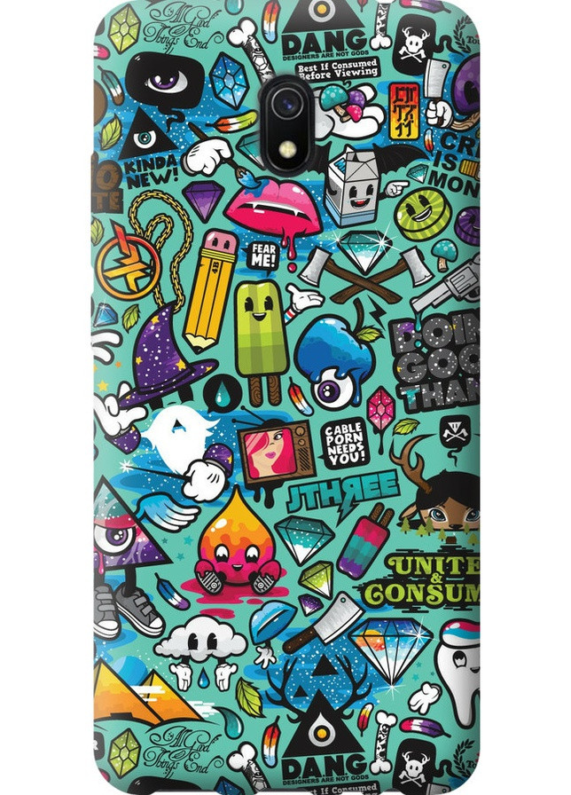 Силіконовий чохол 'Стікер бомбінг 1' для Endorphone Xiaomi Redmi 8A (257881082)