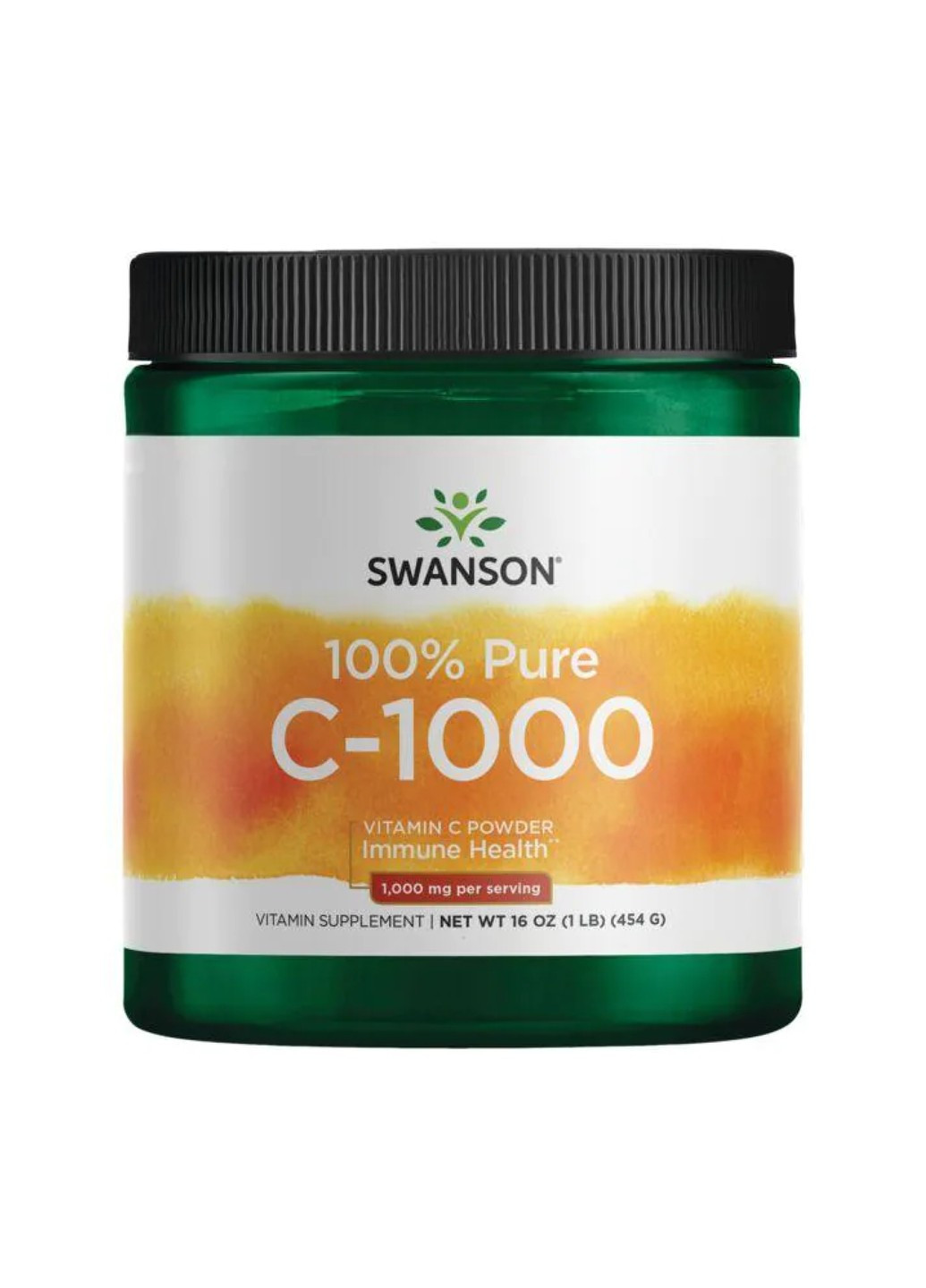 Витамин С в Порошке 100% Pure Vitamin C Powder - 454г Swanson (269462140)