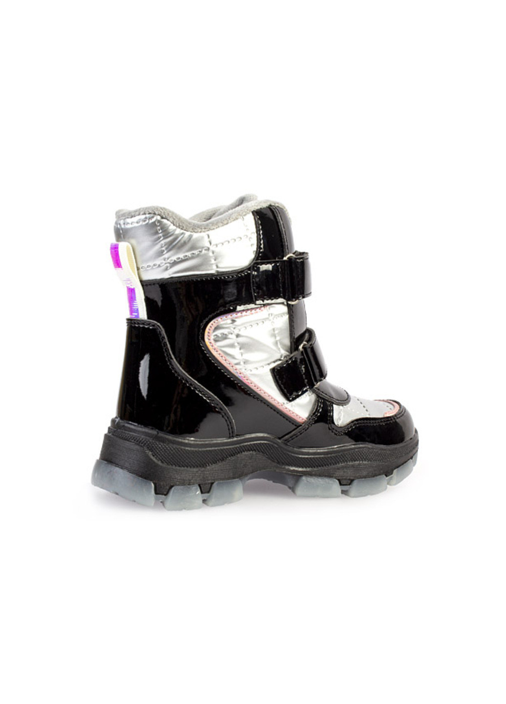 Серебряные повседневные зимние ботинки детские для девочек бренда 4500019_(1) Weestep