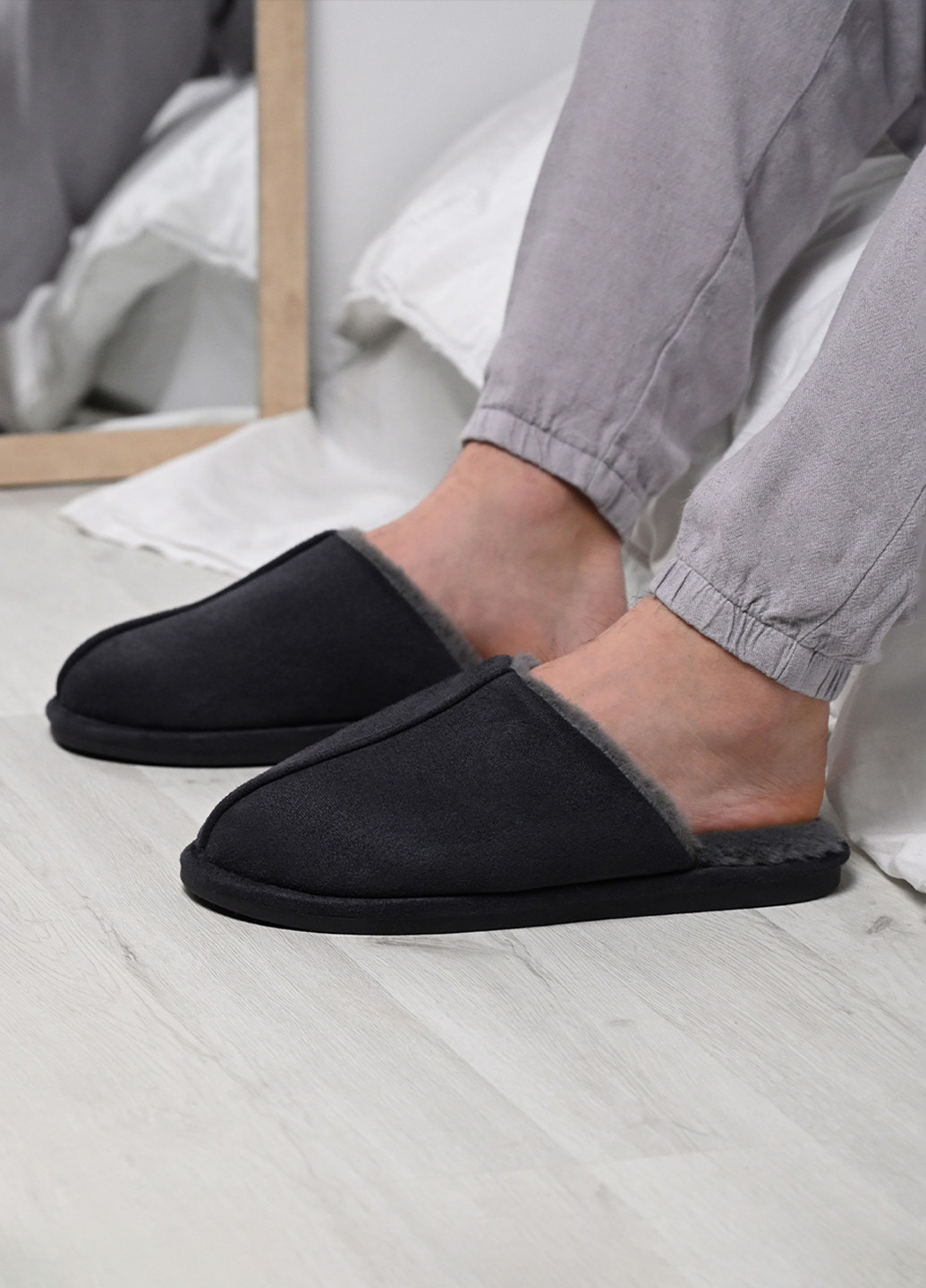 Капці чоловічі закриті OREST, р. 40-41, сірі MVM (271834644)