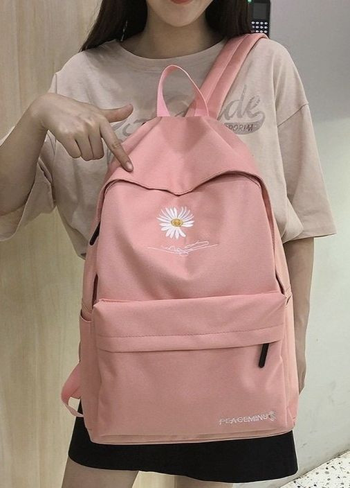 Рюкзак Ромашка 1019 жіночий дитячий шкільний портфель рожевий No Brand (276062405)