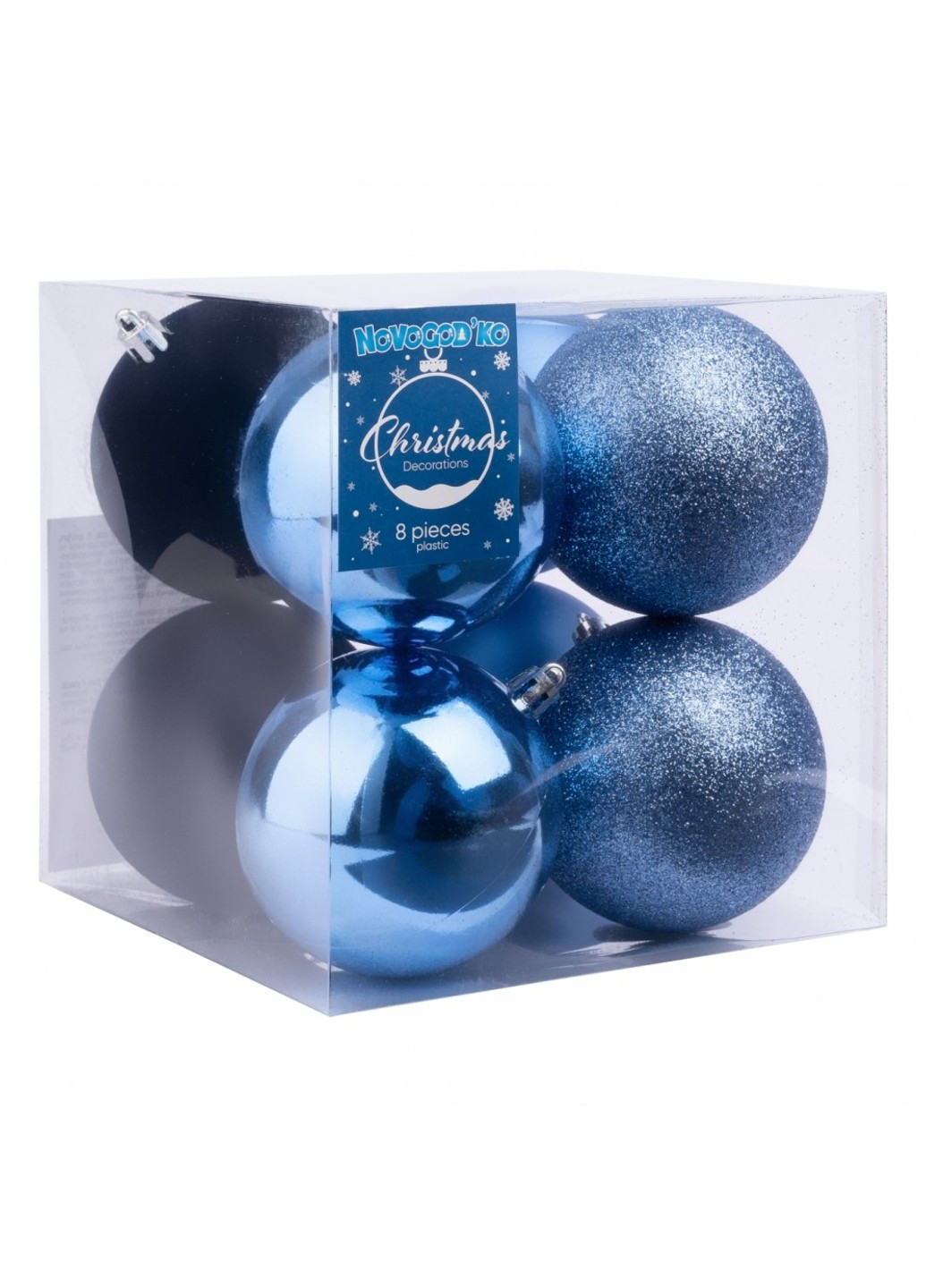 Набор из 8 шаров Новогодько d-8 см 974792 Novogod'ko (269387141)
