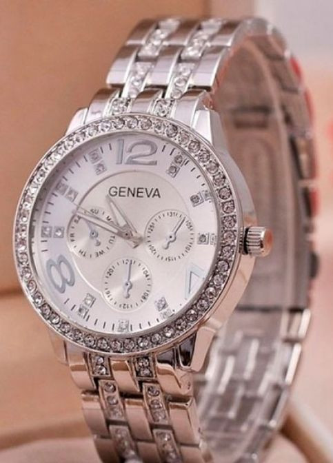 Silver quartz классический Geneva (265536054)