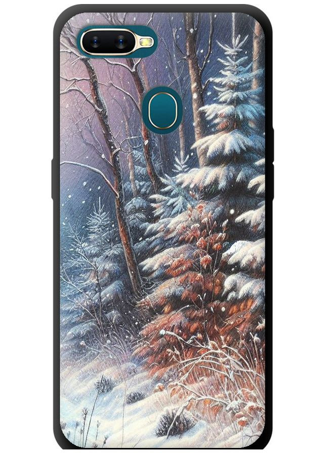 TPU черный чехол 'Зимний пейзаж' для Endorphone Oppo A5S (275458080)