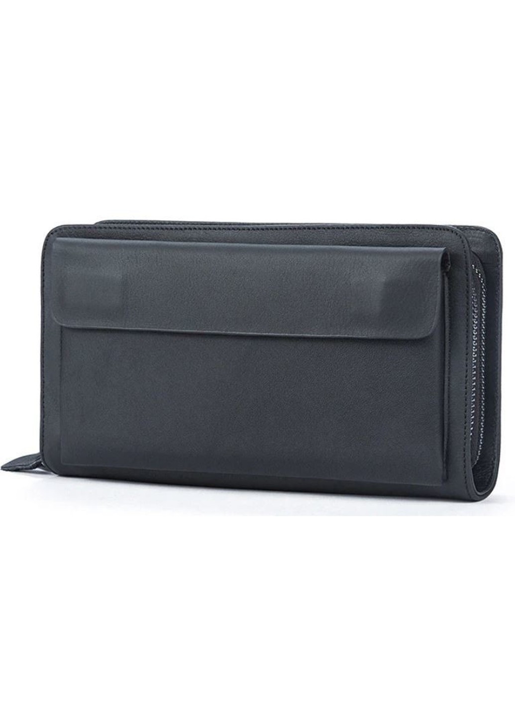 Шкіряний чоловічий чорний кріп 14833 Vintage (262891681)