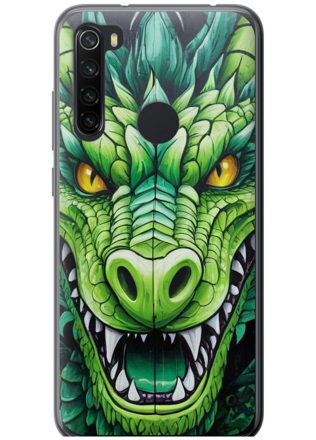 Силиконовый чехол 'Зелёный дракон' для Endorphone Xiaomi Redmi Note 8 (275458327)