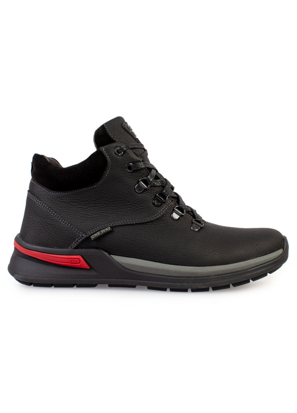 Черные зимние ботинки мужские бренда 9500991_(1) One Way