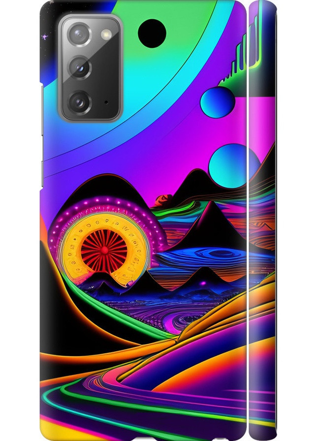 3D пластиковый матовый чехол 'Абстракция v3' для Endorphone Samsung Galaxy Note 20 (258215625)