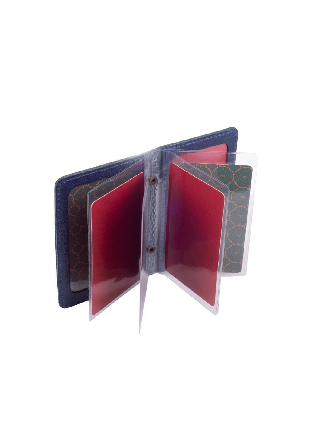 Обкладинка для документів зі шкіри HiArt AD-03 Crystal Blue "Mehendi Art" Синій Hi Art (268371677)