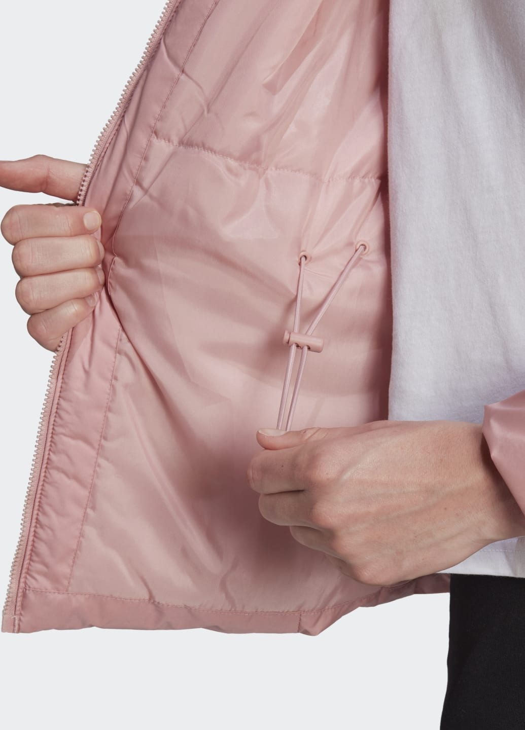 Розовая демисезонная утепленная куртка bsc 3-stripes winter adidas