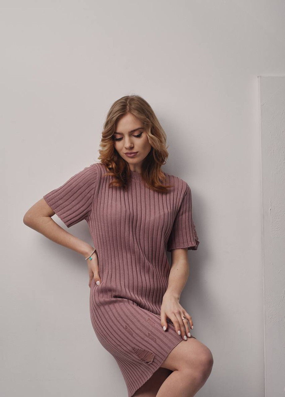 Пудровое платье анита хлопок пудровая No Brand