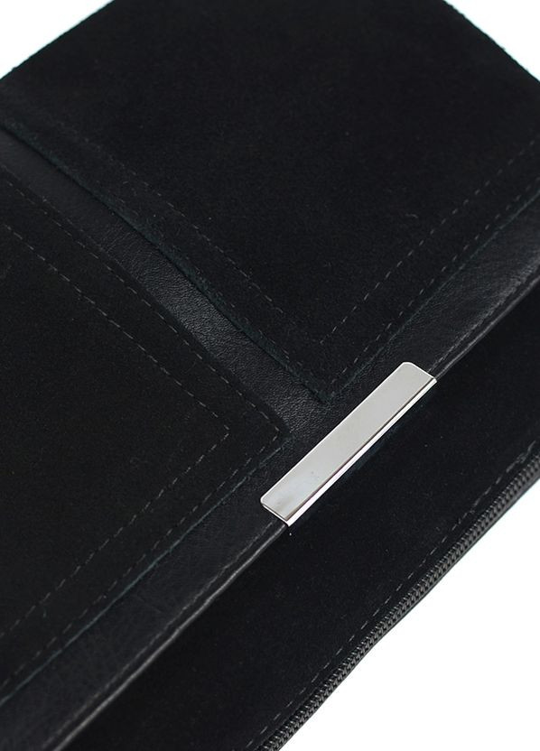 Замшевий жіночий чорний клатч на 5 відділень, маленька сумочка з натуральної замші на плече No Brand (266423746)