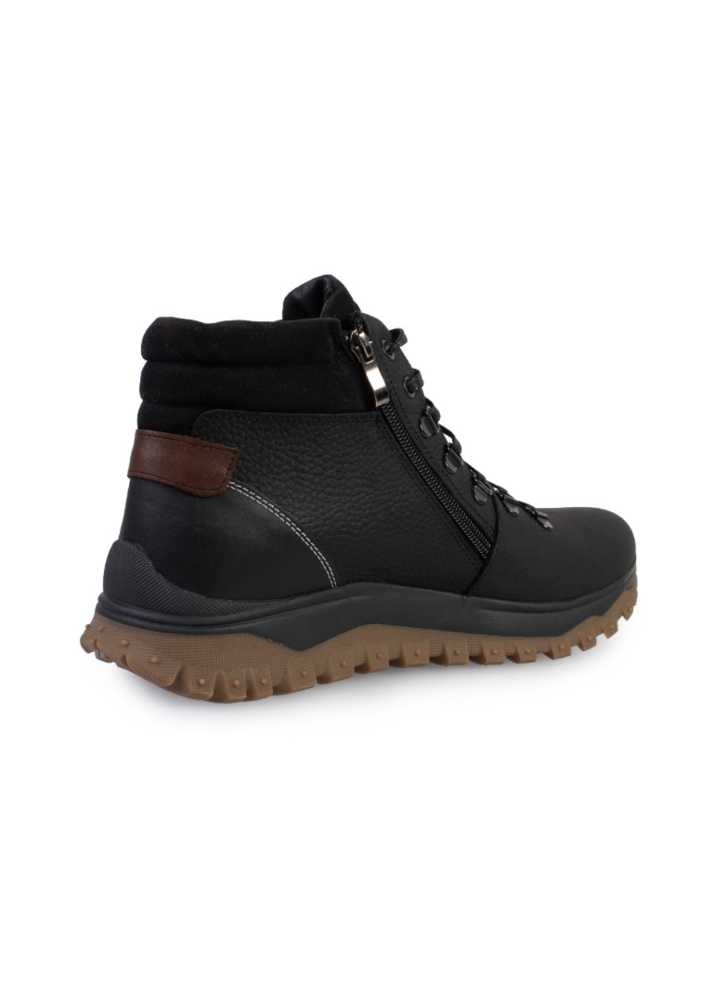 Черные зимние ботинки мужские бренда 9501130_(1) ModaMilano