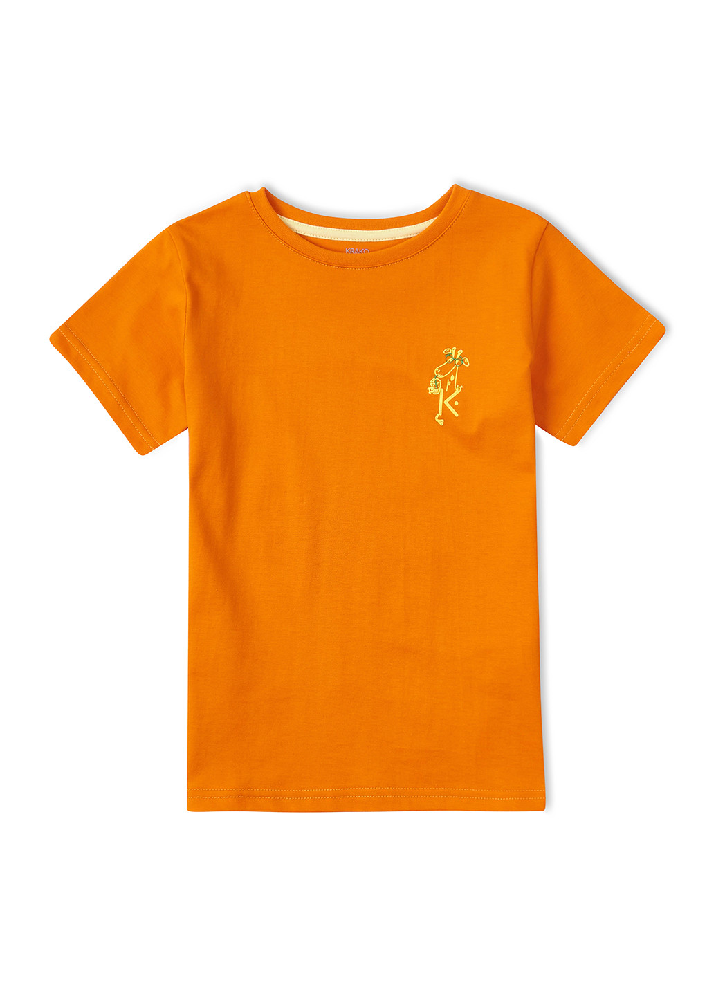 Помаранчева літня футболка помаранчева "жирафчик" KRAKO