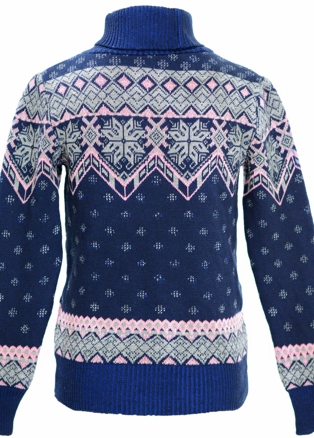 Синий зимний светри светр сніжинки (снежинки)17193-706 Lemanta