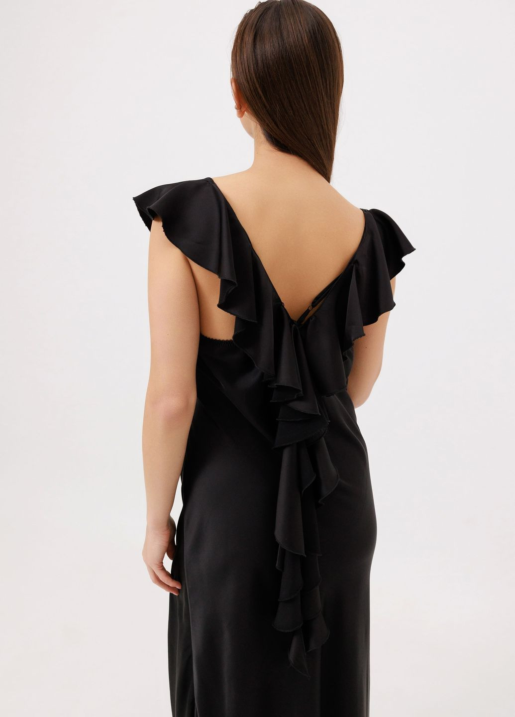 Чорна сукня silk чорна ALNEST