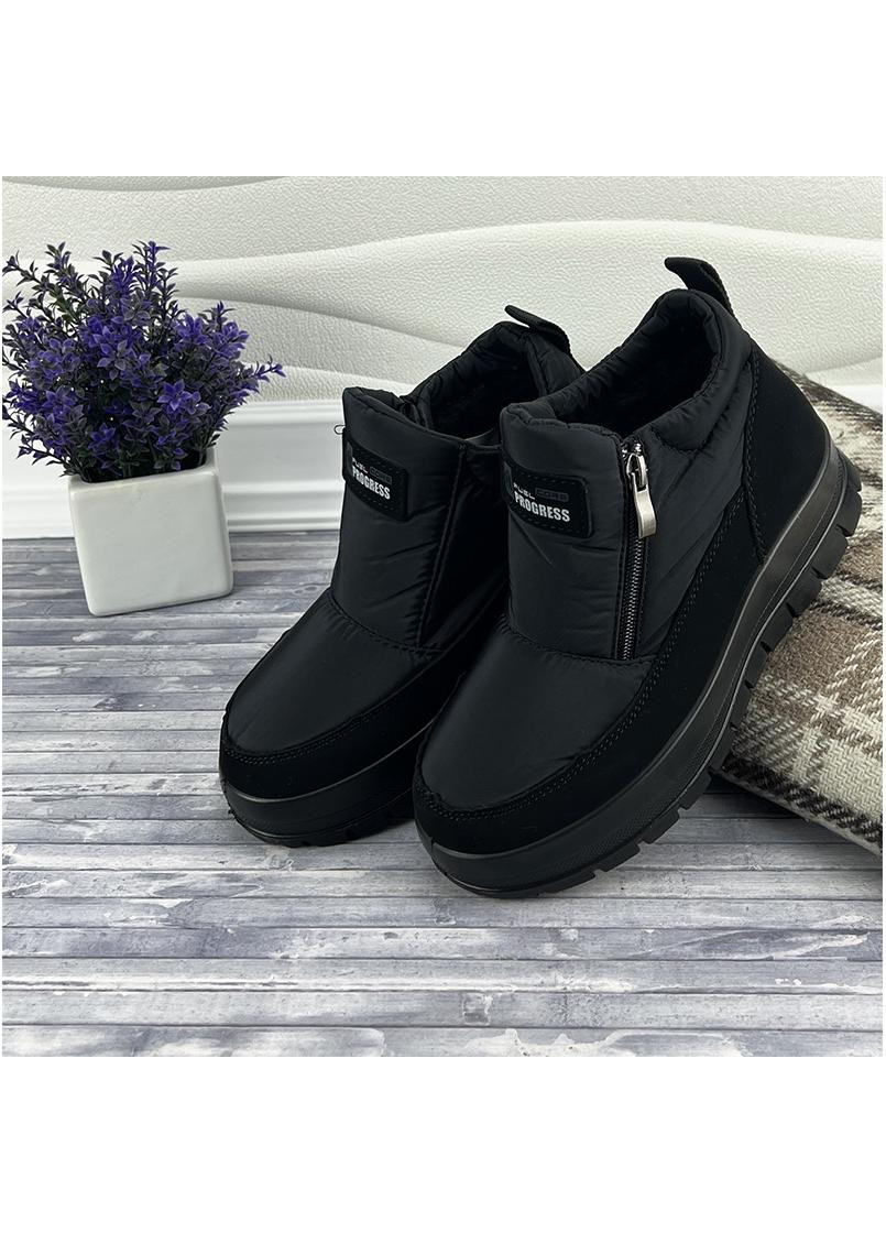 Черные жiночi черевики короткi на замку progres е-0014502-10 чорнi No Brand