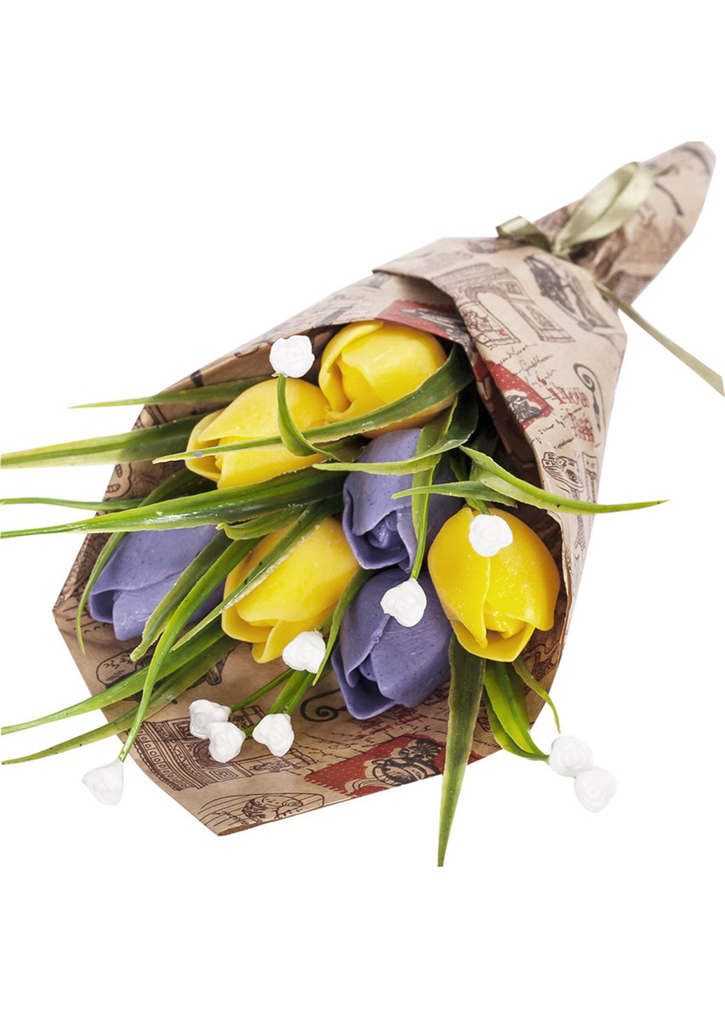Букет из мыла ручной работы на подарок Желтые тюльпаны Bila Lileya (260477781)