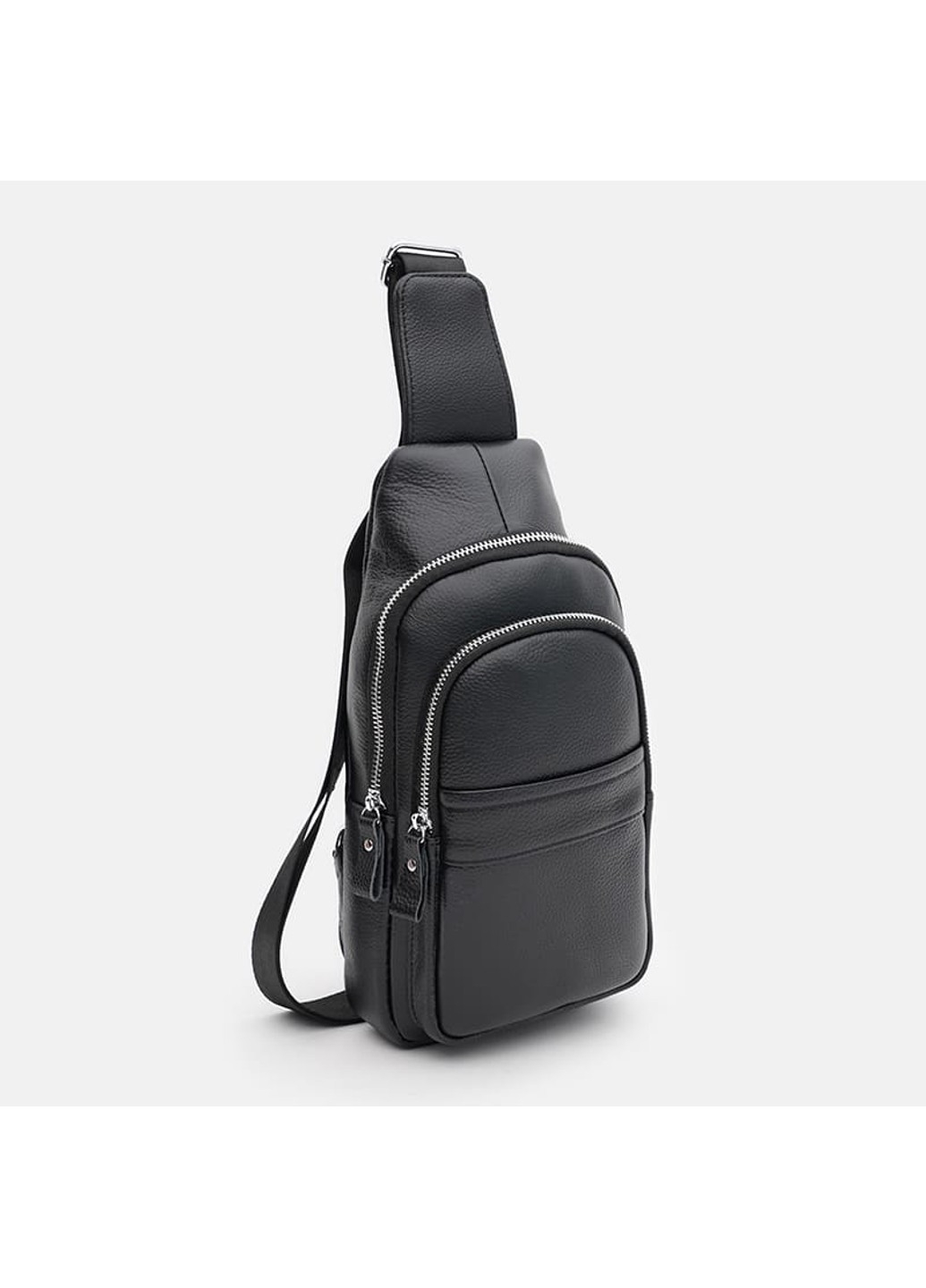 Мужской кожаный рюкзак через плечо K16602bl-black Keizer (266143552)