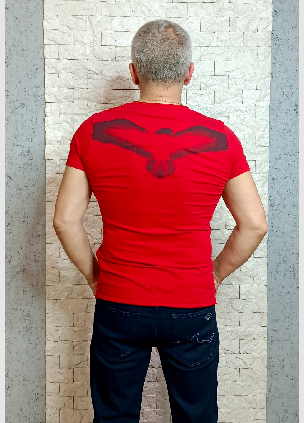 Червона футболка з коротким рукавом Armani Jeans