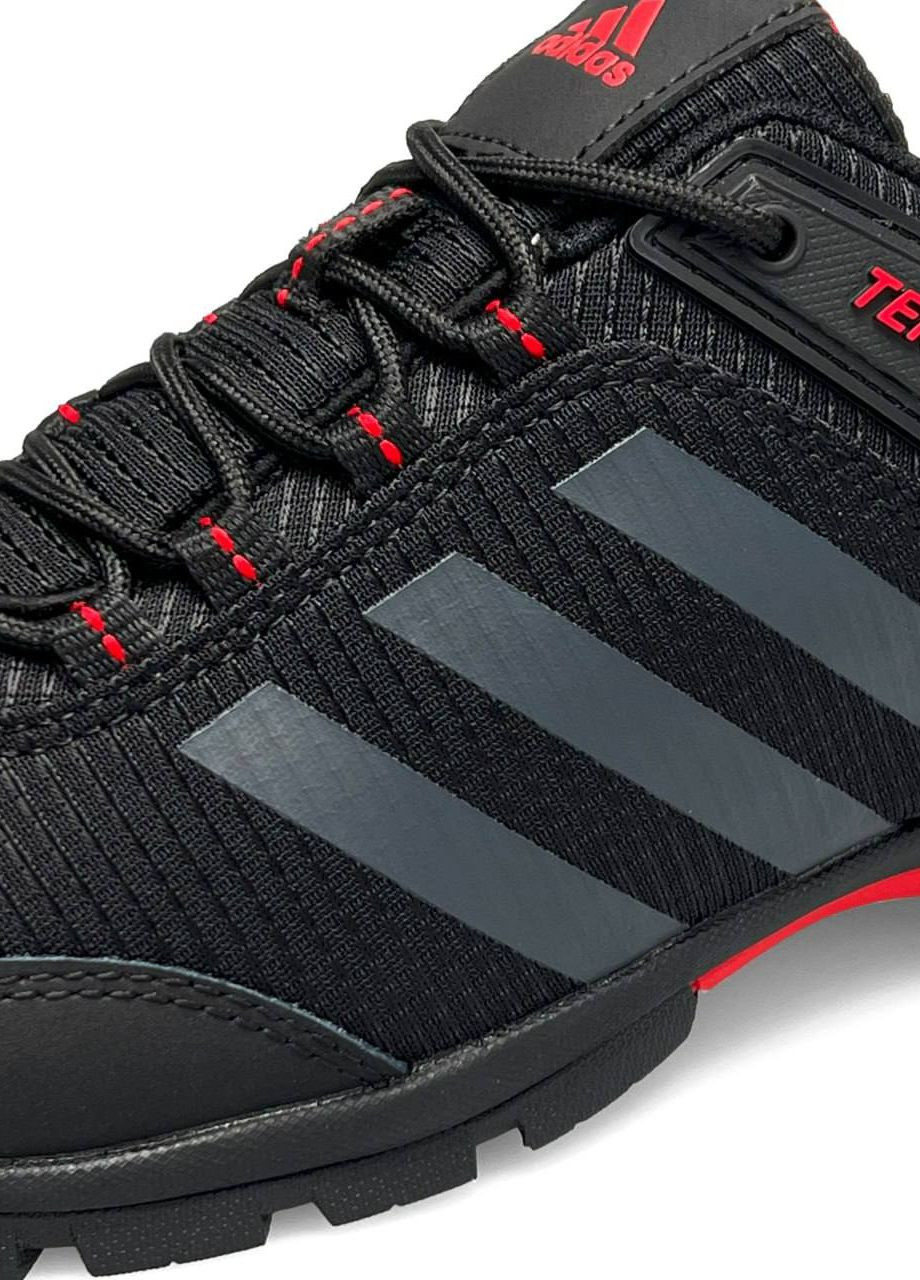 Чорні Осінні кросівки чоловічі, вьетнам adidas Terrex Continental Black Gray Red