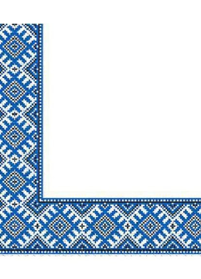 Серветки паперові ЕТНО вишиванка 3 шари 50 шт. Синій Марго (266826217)